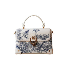 Load image into Gallery viewer, Embroidered Tote Shoulder Crossbody Bag for Women - Light Luxury PU Leather Handbag with Adjustable Strap