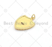Load image into Gallery viewer, Colorful Enamel Evil Eye On Shield Shape Pendant,18K Gold Filled Enamel Evil Eye Charm,Enamel Jewelry,18x23mm,Sku#L579