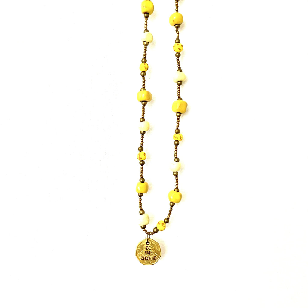 Be the Change Ceramic Necklace