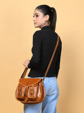 Load image into Gallery viewer, 2-Pocket Leather Sling For Women