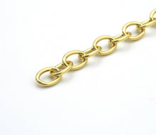 Load image into Gallery viewer, Gold Oval Link Chain by Yard/Necklace,sku#LD371/LD19