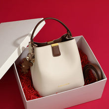 Load image into Gallery viewer, Women's Genuine Leather Crossbody Bucket Bag | Second-Layer Cowhide Shoulder Bag
