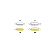 Load image into Gallery viewer, Gold Silver Oval Capsule Shape Strong Magnetic Clasp, Sku#A494