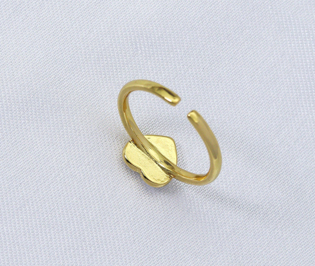 Enamel Heart Adjustable Ring, Sku#X332