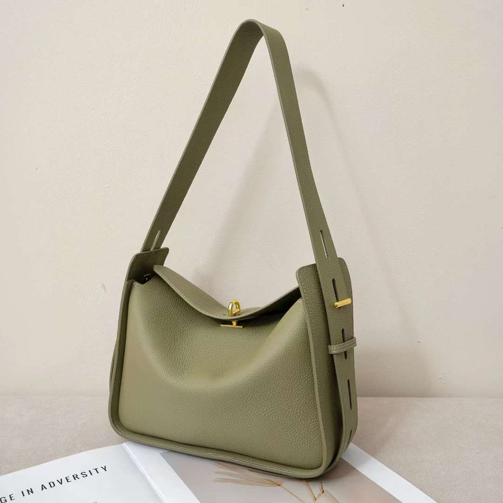 Genuine Leather Crossbody Underarm Bag | Commuter Streetwear Shoulder Bag