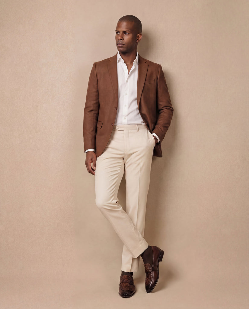 The Dorian Tan Python ; Baby Buffalo Leather Loafer Men Shoe