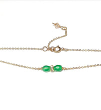 Load image into Gallery viewer, Jade sparkle necklace