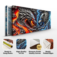 Load image into Gallery viewer, 3D Dragon and Wolf Wall Art IV