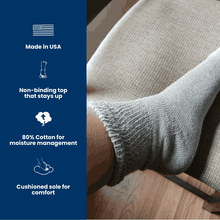 Load image into Gallery viewer, Men's Cotton Diabetic Ankle Socks (6 Pair)