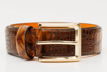 Load image into Gallery viewer, The Monaco Brown Leather Belt