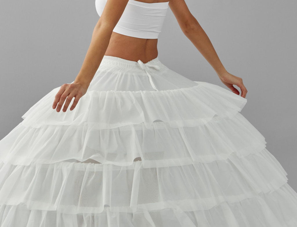 Simple Wedding Dresses Ball Gown Crinoline Skirt -Quinceanera Petticoat Skirt