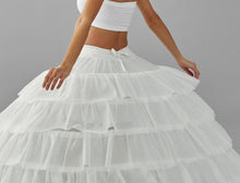 Load image into Gallery viewer, Simple Wedding Dresses Ball Gown Crinoline Skirt -Quinceanera Petticoat Skirt