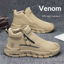 Load image into Gallery viewer, Men's Slip-Resistant Work Shoes - Versatile Zipper Workwear Footwear with Non-Slip Rubber Sole