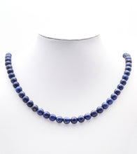 Load image into Gallery viewer, Natural Round Faceted Lapis Beads, 6mm/8mm/10mm, Sku#U1446