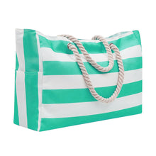 Load image into Gallery viewer, Embroidered Striped Beach Bag With Large Capacity