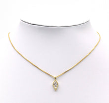 Load image into Gallery viewer, Gold Rhombus CZ Arrows Charm, Sku#B211