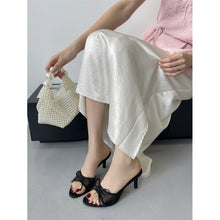 Load image into Gallery viewer, Women's Bow-Tie Mesh High-Heel Slide Sandals - Open-Toe Fashion Heels