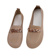 Load image into Gallery viewer, Women's Breathable Metal Chain Loafers - Soft Sole Slip-On Flats
