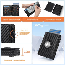 Load image into Gallery viewer, Men's Genuine Leather Trifold Wallet with RFID Protection &amp; Multiple Card Slots