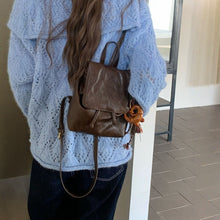 Load image into Gallery viewer, Vintage PU Leather Textured Shoulder Bag – Soft Crossbody Handbag for Women