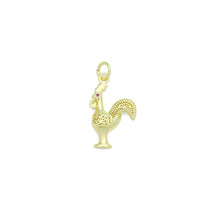 Load image into Gallery viewer, CZ Gold Rooster Charm Pendant, Sku#LK1197