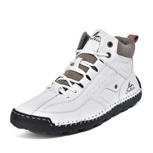 Load image into Gallery viewer, Men's Outdoor High-Top Casual Shoes – Breathable PU Lace-Up Sneakers | Sizes EU 38–48