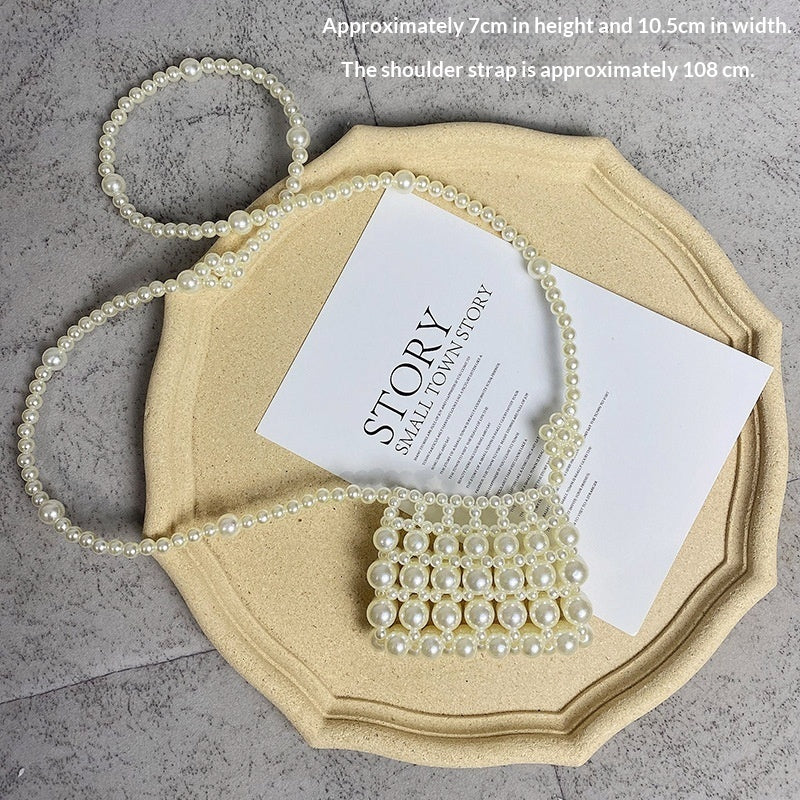Handwoven Pearl Crossbody Bag