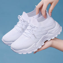 Load image into Gallery viewer, Women's Height Increasing Sneakers | Flyknit Dad Shoes with Padded Comfort Sole &amp; Mesh Lining