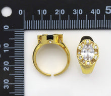 Load image into Gallery viewer, Big Oval CZ Statement Ring, Sku#X336