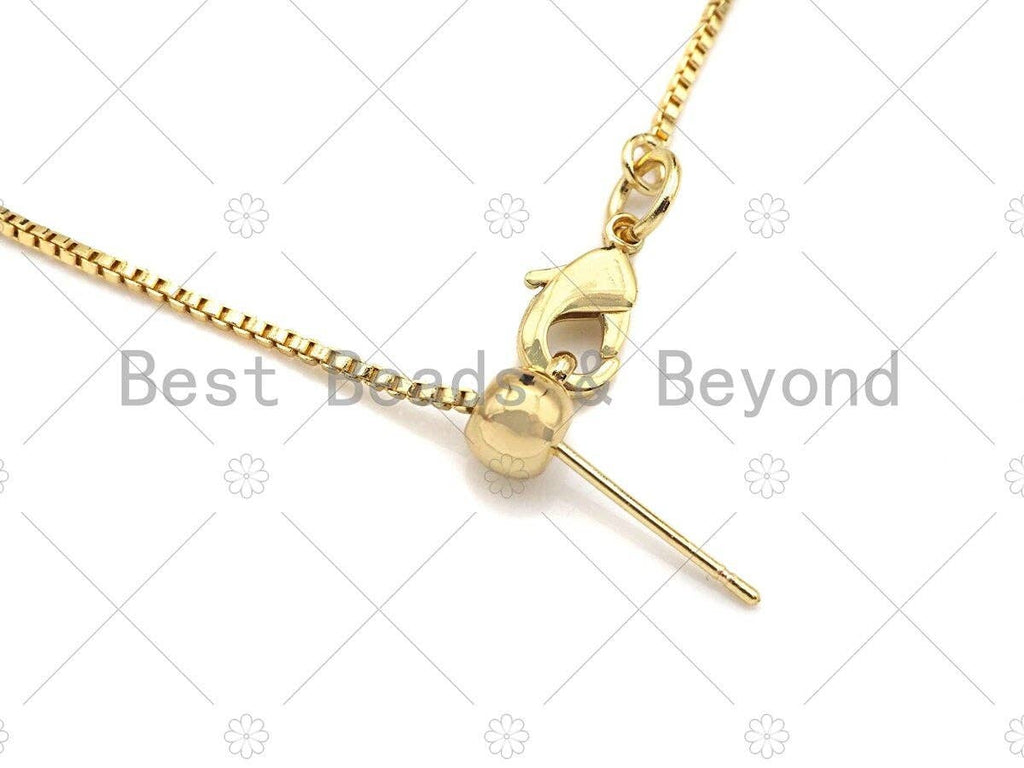 New Style Bolo box Chain Sliding Adjustable Necklace Bracelet Chain, SKU#A107