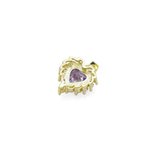 Load image into Gallery viewer, Pink Purple Clear CZ Heart Pendant, Sku#LK929