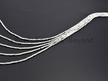 Load image into Gallery viewer, 2mm/3mm Natural Faceted Round Howlite beads, Natural White G