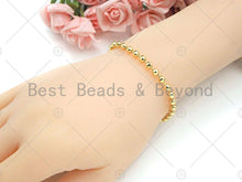 Load image into Gallery viewer, 4mm Ball Necklace Bracelet, 17''/7'', Sku#LD71