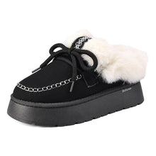 Load image into Gallery viewer, Women's Striped Chunky Heel Loafers - Elegant Retro Wedge Shoes