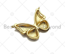 Load image into Gallery viewer, CZ Micro Pave 3D Butterfly Shape Pendant, Sku#LK342