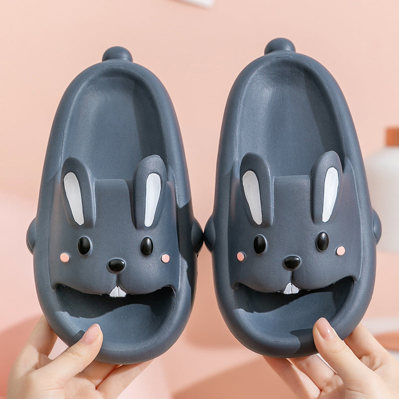 Kids & Women's Cute Rabbit Slippers | Breathable Non-Slip EVA Flip-Flops