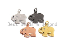 Load image into Gallery viewer, CZ Micro Pave Elephant Shaped Pendant/Charm, Cubic Zirconia