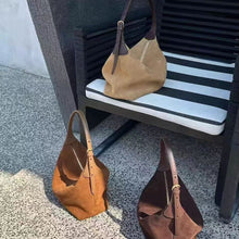 Load image into Gallery viewer, Retro Matte Textured Tote Bag – Versatile High-End Crossbody for Women