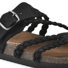 Load image into Gallery viewer, Woven Strappy Flat Sandals