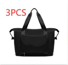 Load image into Gallery viewer, Foldable Travel Gym Bag for Women – Large Capacity Waterproof Duffel Bag with Wet Pocket &amp; Luggage Strap