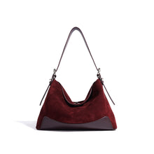 Load image into Gallery viewer, Women's Large Capacity Commuter Bag – Matte Cowhide Shoulder &amp; Crossbody Handbag