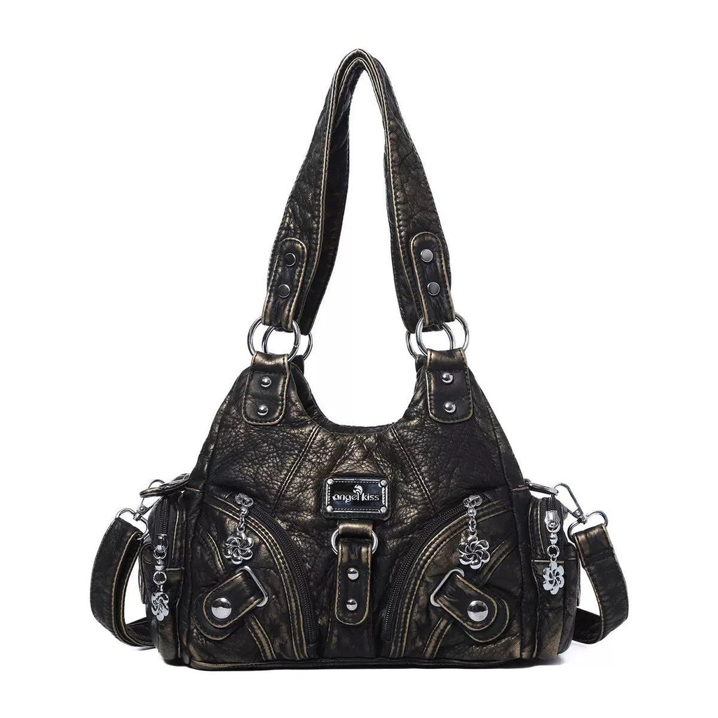 Leopard Print One-Shoulder Crossbody Bag - Women's Fashion Shoulder Bag with Adjustable Strap