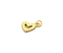 Load image into Gallery viewer, CZ Gold Colorful Enamel Open Heart Charm, Sku#B334C