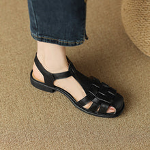 Load image into Gallery viewer, Women's Buckle Strap Open-Heel Sandals with High Heel – Cowhide Leather | Sarah Express