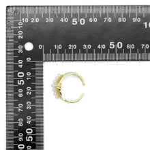 Load image into Gallery viewer, Gold White Pearl Crown Adjustable Ring, Sku#LD485