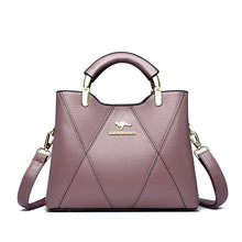 Load image into Gallery viewer, Women's High-Capacity Tote Bag &amp; Shoulder Bag – PU Leather Plaid Crossbody Handbag