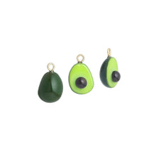 Load image into Gallery viewer, Enamel Gold Half Avocado Charm Pendant,Sku#LK1248