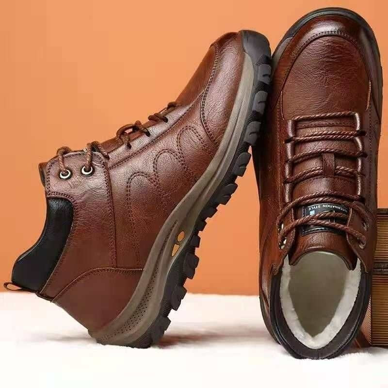 Men's Waterproof Winter Leather Shoes