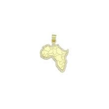 Load image into Gallery viewer, CZ Gold Africa Map Charm Pendant, Sku#LK1171