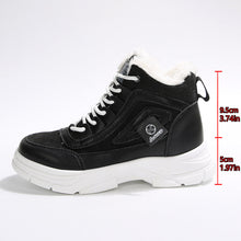 Load image into Gallery viewer, Women's Fleece-Lined High-Top Winter Snow Boots – Platform Lace-Up Dr. Martens Style